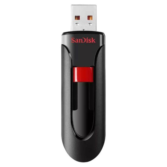 Pen USB SANDISK Cruzer Glide SDCZ60-128G-B35 (128GB - Slide - USB 2.0 - Preto e Vermelho) — miniatura 3