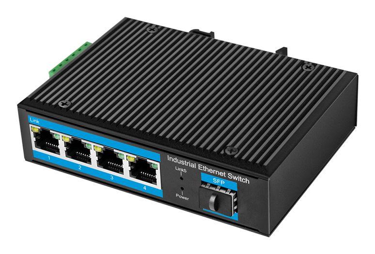 Switch Industrial LOGILINK NS204 (Gigabit Ethernet - 14 Gbit/s - Preto)