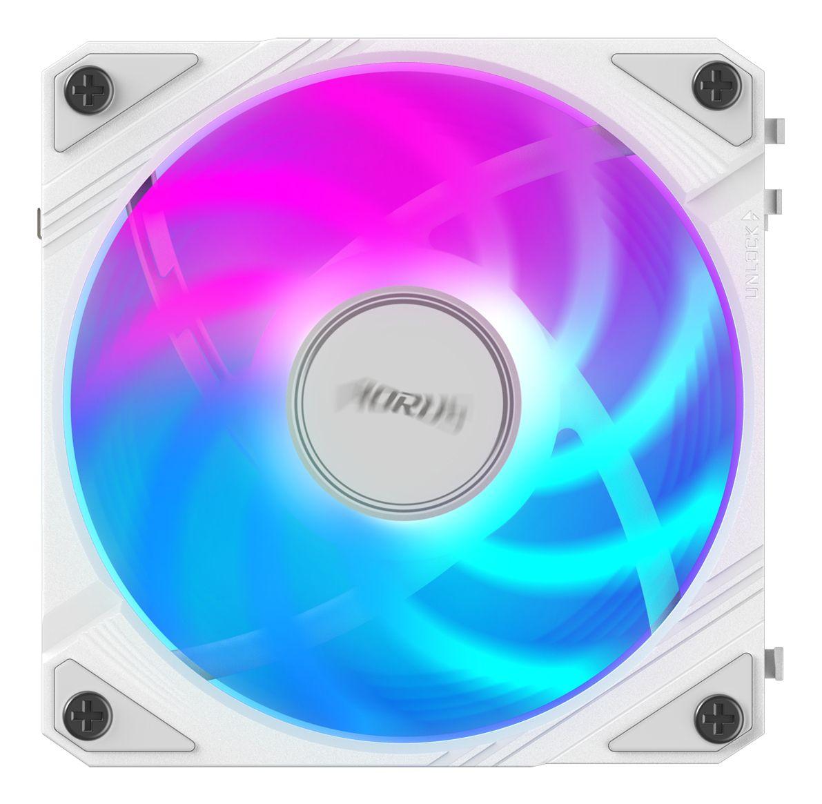 Ventoinha para Caixa de PC GIGABYTE AORUS EZ CHAIN FAN 120 ICE (Não suportado - Branco) — miniatura 2