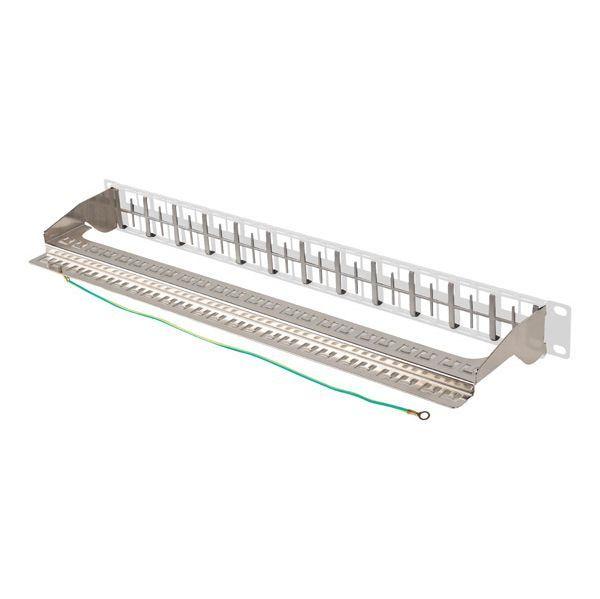 Painel de Ligação Cego LANBERG PPKS-1248-S (Cinzento), miniatura 2