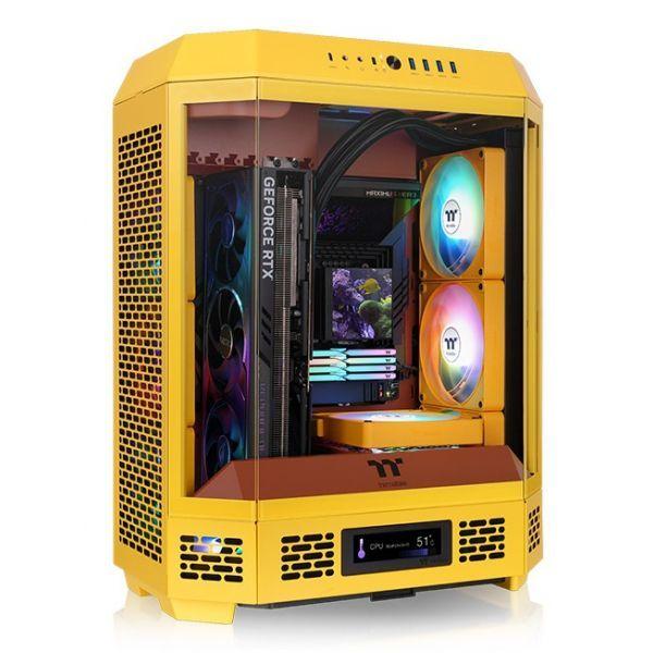 Caixa de Computador THERMALTAKE The Tower 600 (ATX, micro ATX, Mini-ITX - PS2 - 2,5" - Amarelo Butter Caramel) — miniatura 2