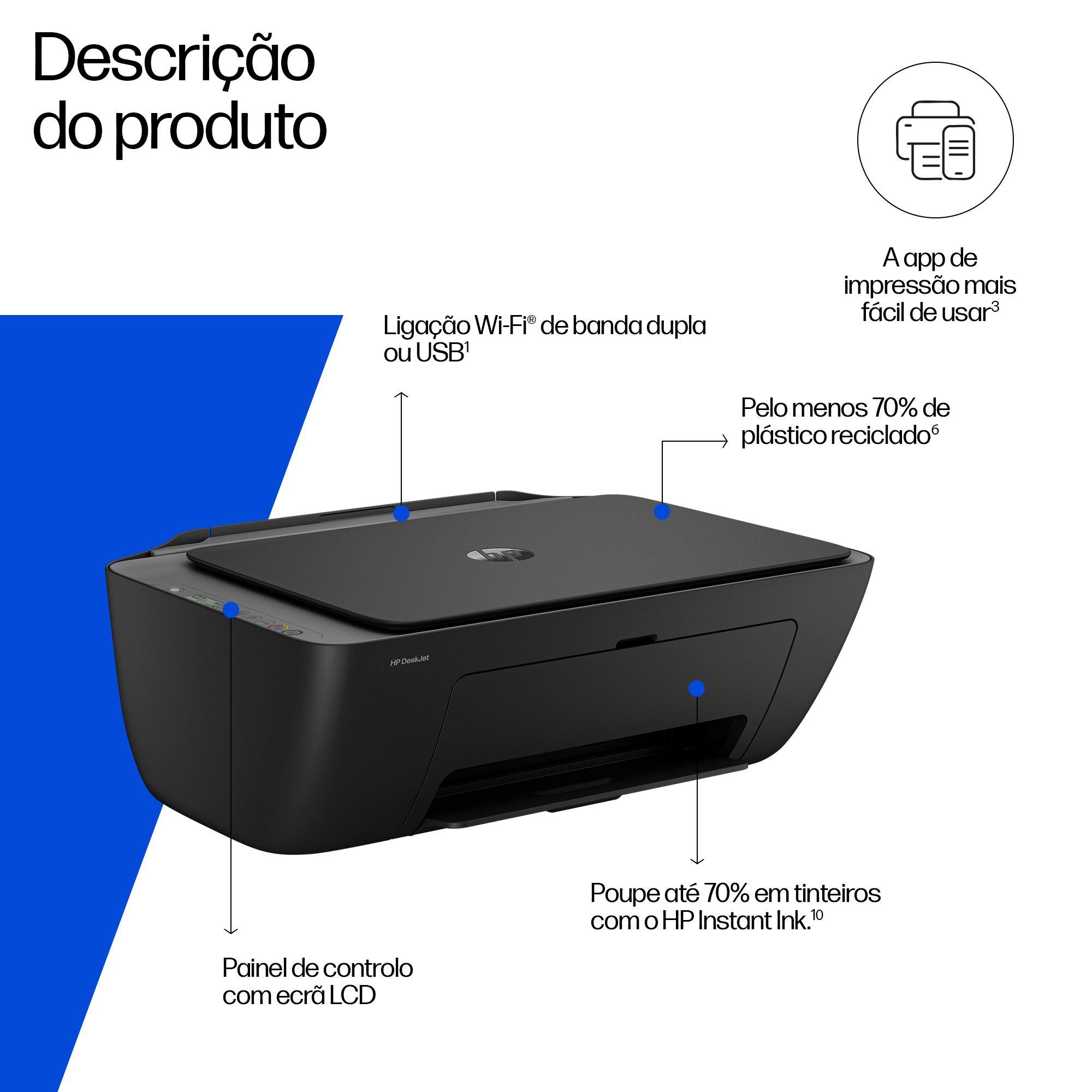 Impressora Multifunções HP DeskJet 2920 (A4 - Impressão a cores - 60 folhas - Cinzento), miniatura 3