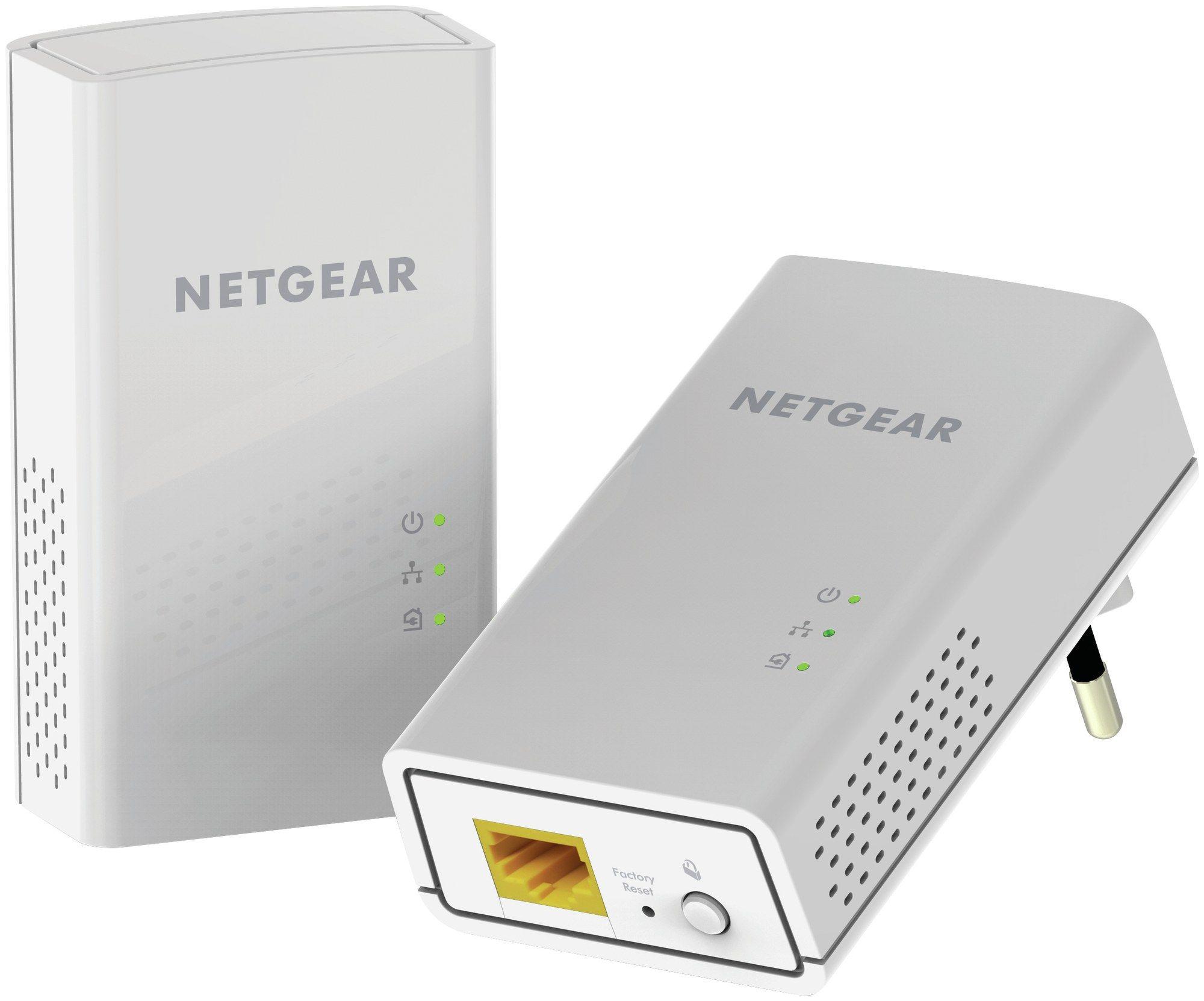 Adaptador Powerline Wi-Fi NETGEAR PLW1000-100PES (Wi-Fi 5 - Gigabit Ethernet - HomePlug AV2 - Branco)