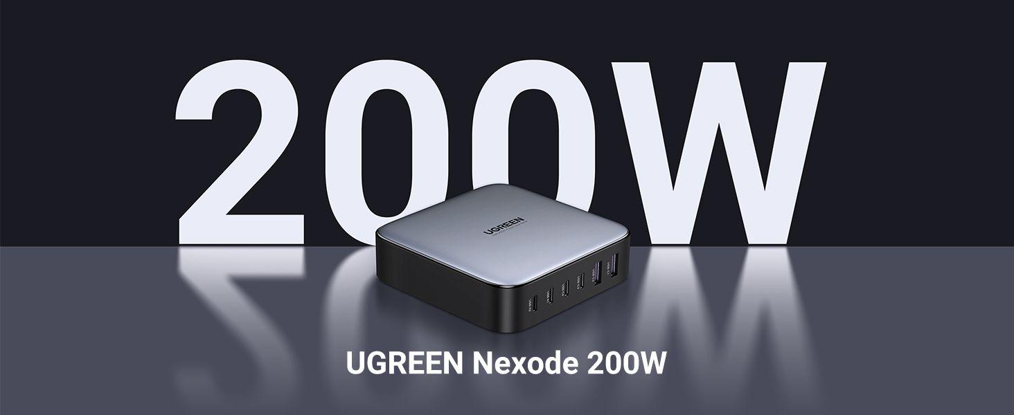 Carregador de Secretária UGREEN CD271 Nexode (200 W - Cinzento), miniatura 3
