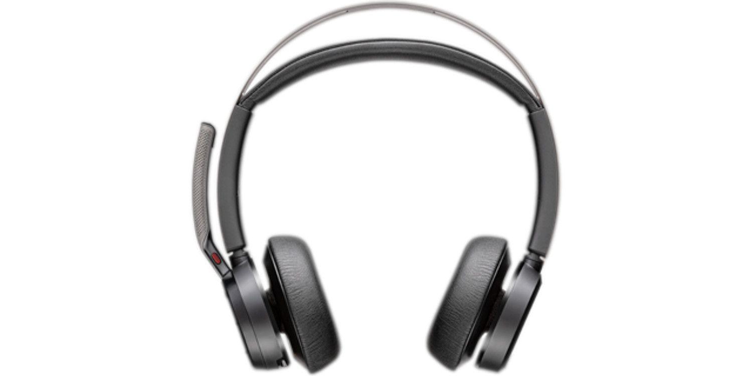 Auscultadores POLY Voyager Focus 2 (Binaural - Sem fios - Supra-aural - Preto)