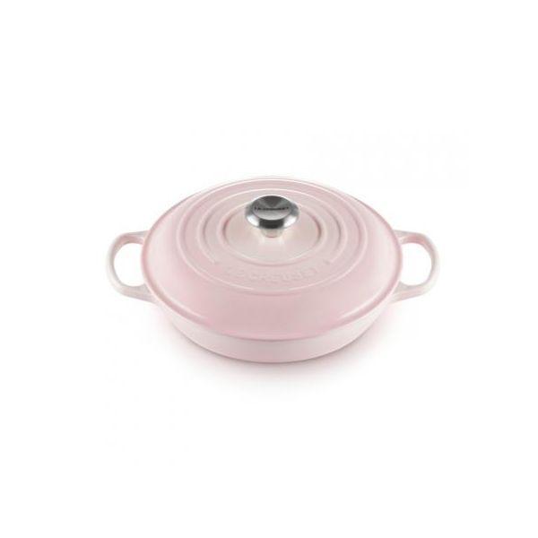 Caçarola Baixa LE CREUSET LC21180267774430 (Ferro fundido - Rosa Shell)