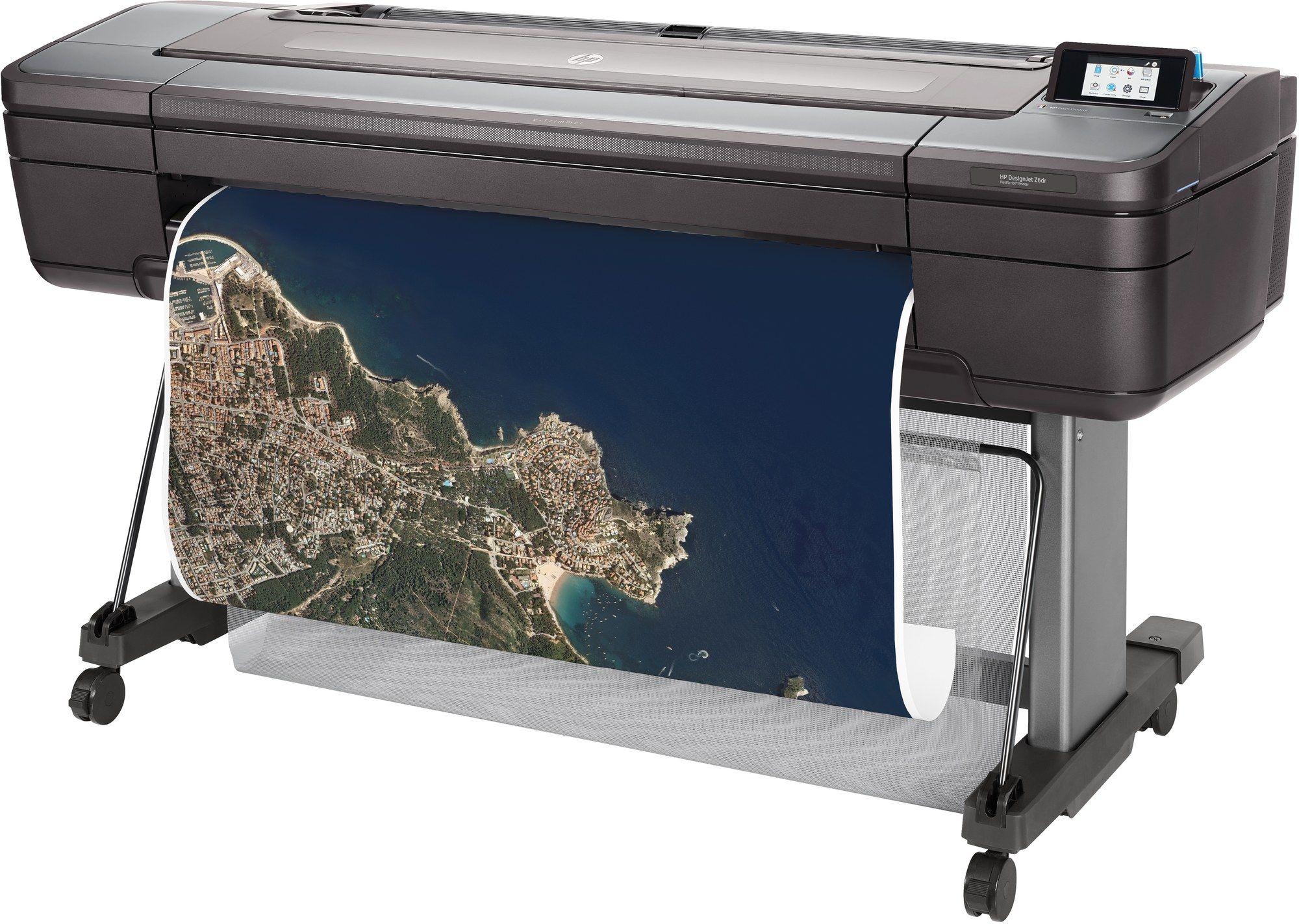 Impressora de Grande Formato HP DesignJet Z6 PostScript T8W15A#B19 (Windows e Mac - USB Type A - Cinzento), miniatura 7
