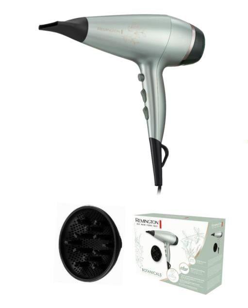 Secador de Cabelo REMINGTON Botanicals AC5860 (Preto e Prateado)
