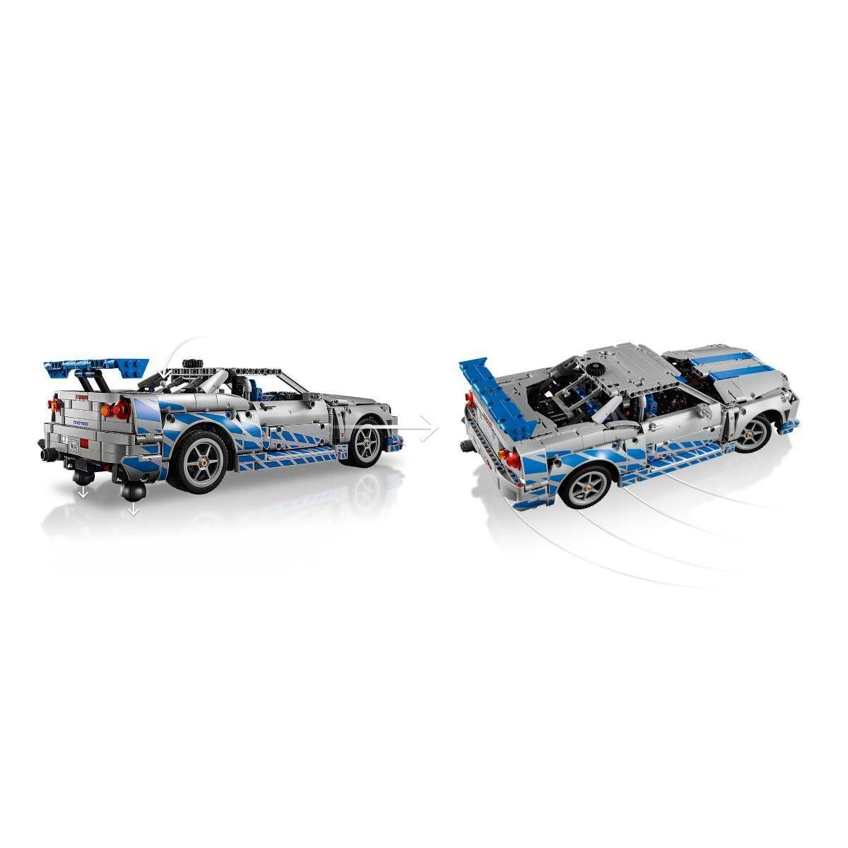 LEGO 42210 Technic Velocidade Furiosa Carro Nissan Skyline GT-R (R34) (18+ anos - 1410 peças), miniatura 7