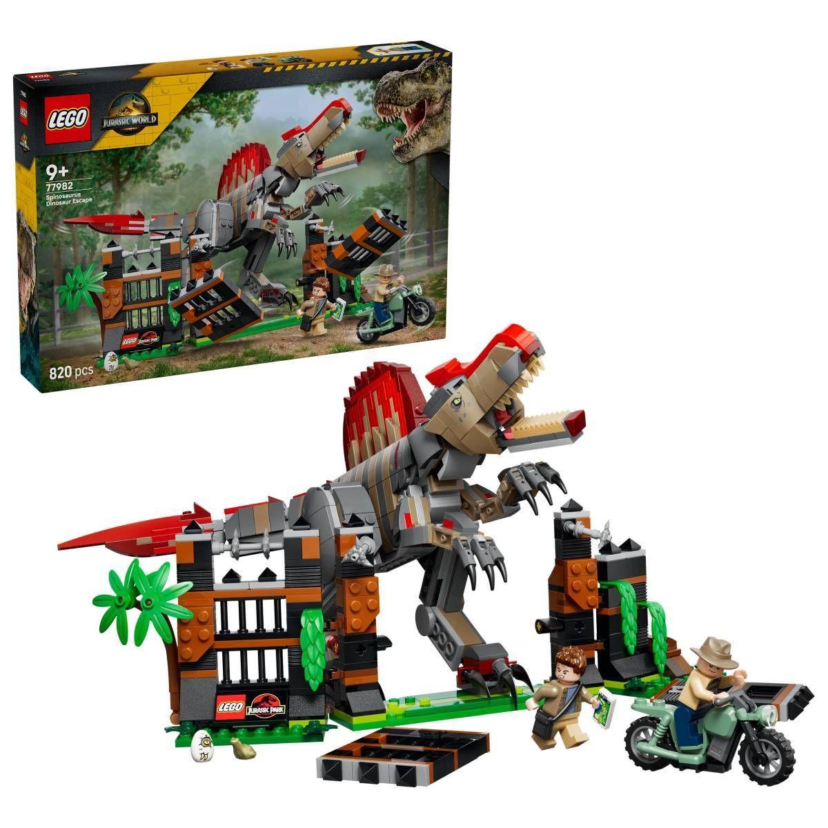 LEGO 77982 Jurassic World Fuga do Espinossauro (9+ anos - 820 peças), miniatura 3