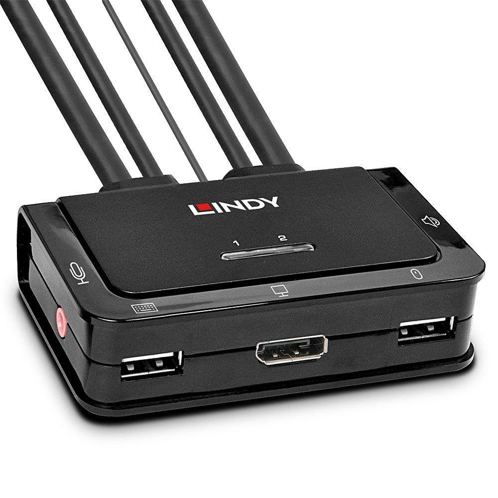 Switch KVM LINDY 42344 (Preto)