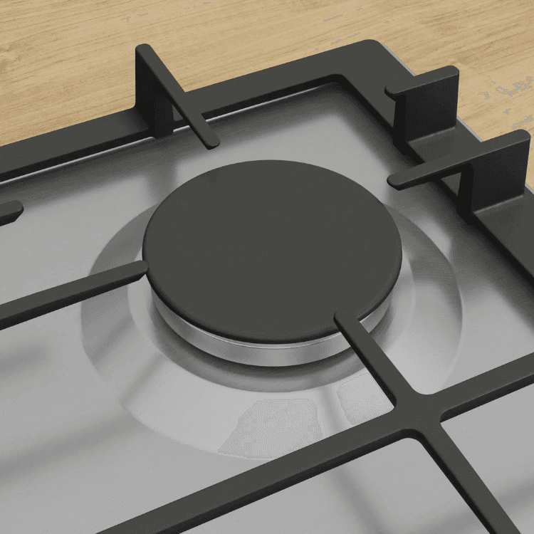 Placa a Gás de Encastre BOSCH PCC6A5I90 (8000 W - Aço inoxidável - Rotativo - Inox) — miniatura 3