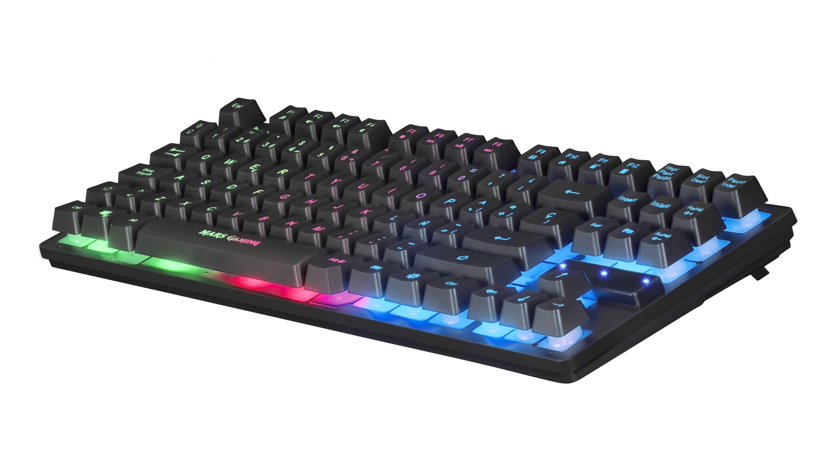 Conjunto Teclado e Rato MARS GAMING MCPTKL (Espanhol - Membrana - Tamanho completo - Preto) — miniatura 4