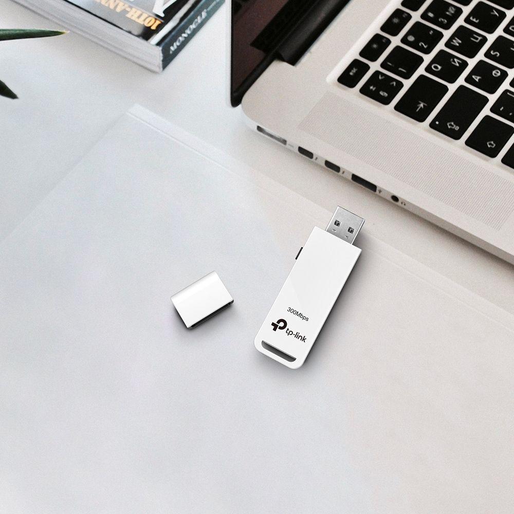 Adaptador USB Wi-Fi TP-LINK TL-WN821N (Wi-Fi 4 - Single-band - 300 Mbit/s - Preto e Branco) — miniatura 5