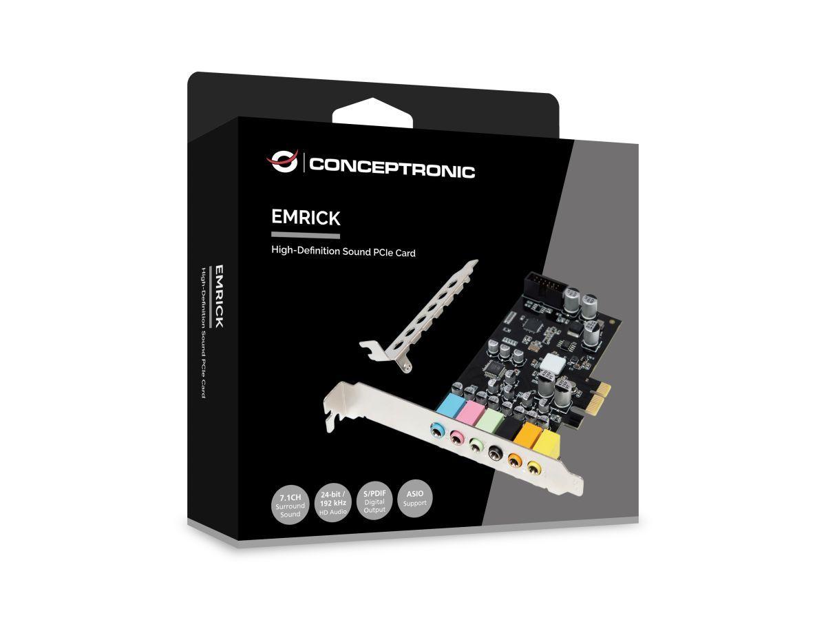 Placa de Som Interna CONCEPTRONIC EMRICK15B (PCI-E x1 - 7.1 canais - 24-bit) — miniatura 3