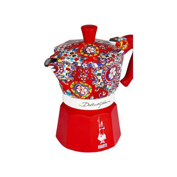Cafeteira Italiana BIALETTI Moka Express Dolce&Gabbana (Altura 15 cm - Vermelho, Azul e Branco), miniatura 4