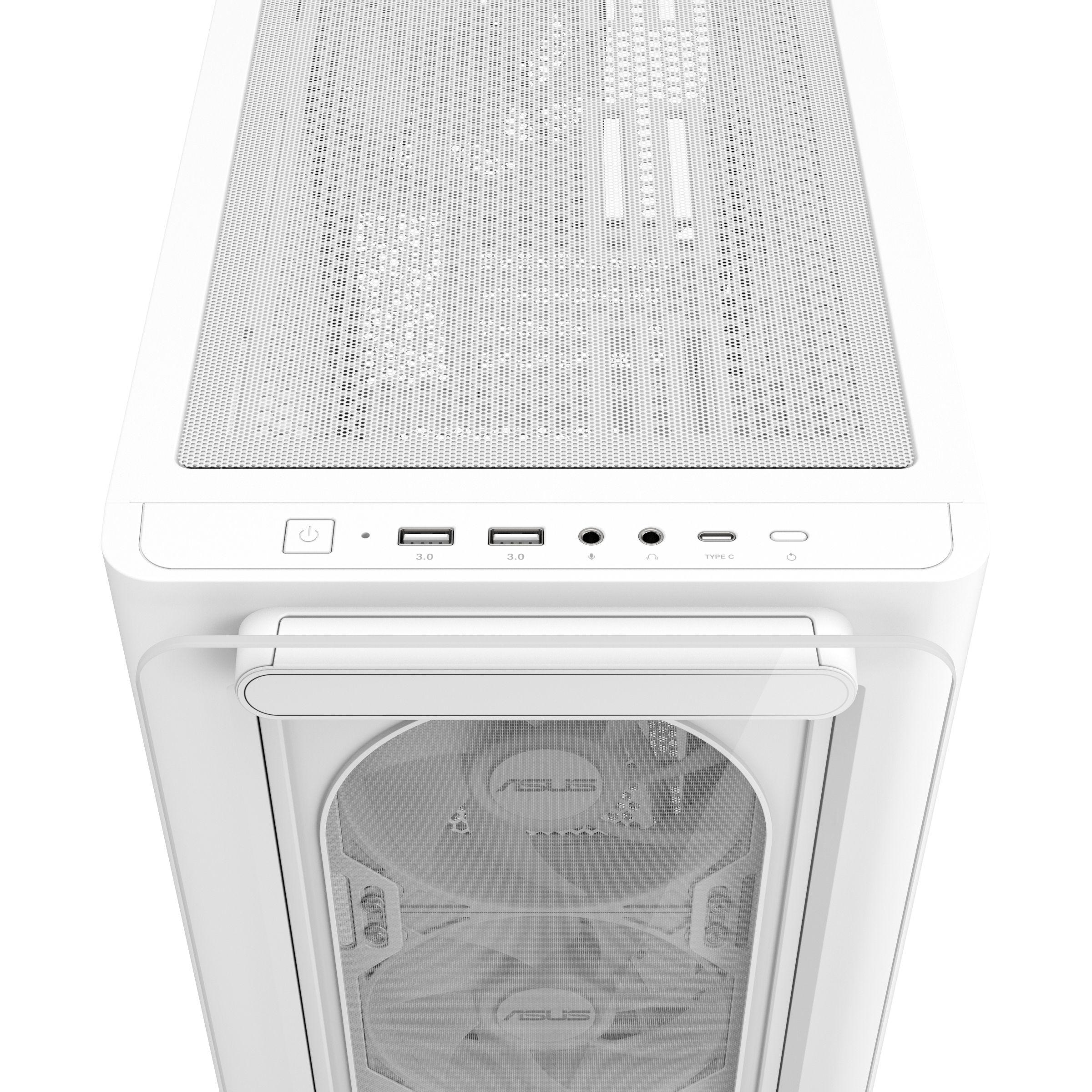 Caixa PC ASUS A23 PLUS (micro ATX, Mini-ITX - Micro Tower - micro-ATX, Mini-ITX - Branco) — miniatura 10