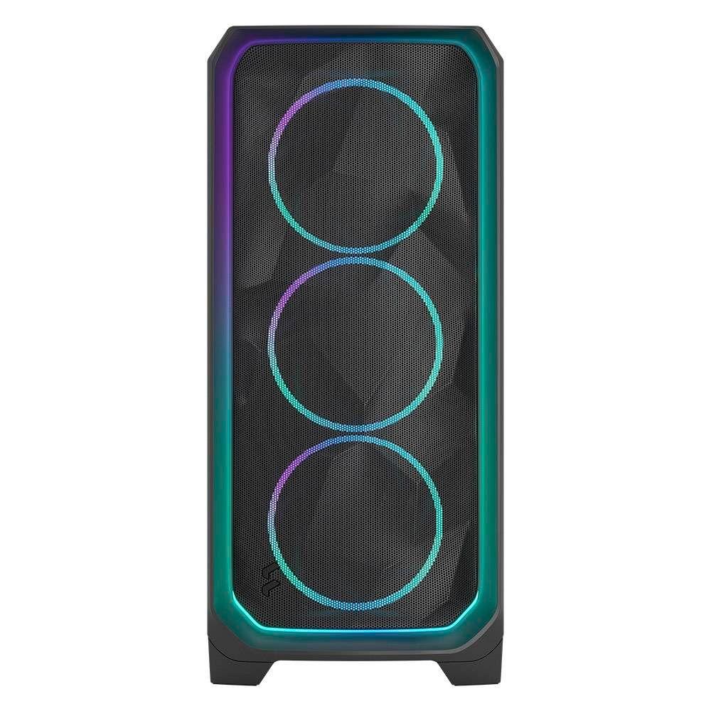 Caixa para PC FRACTAL DESIGN Meshify 3 Ambience Pro RGB (2,5" - Aço e vidro temperado - RGB multicolorida - Preto) — miniatura 3