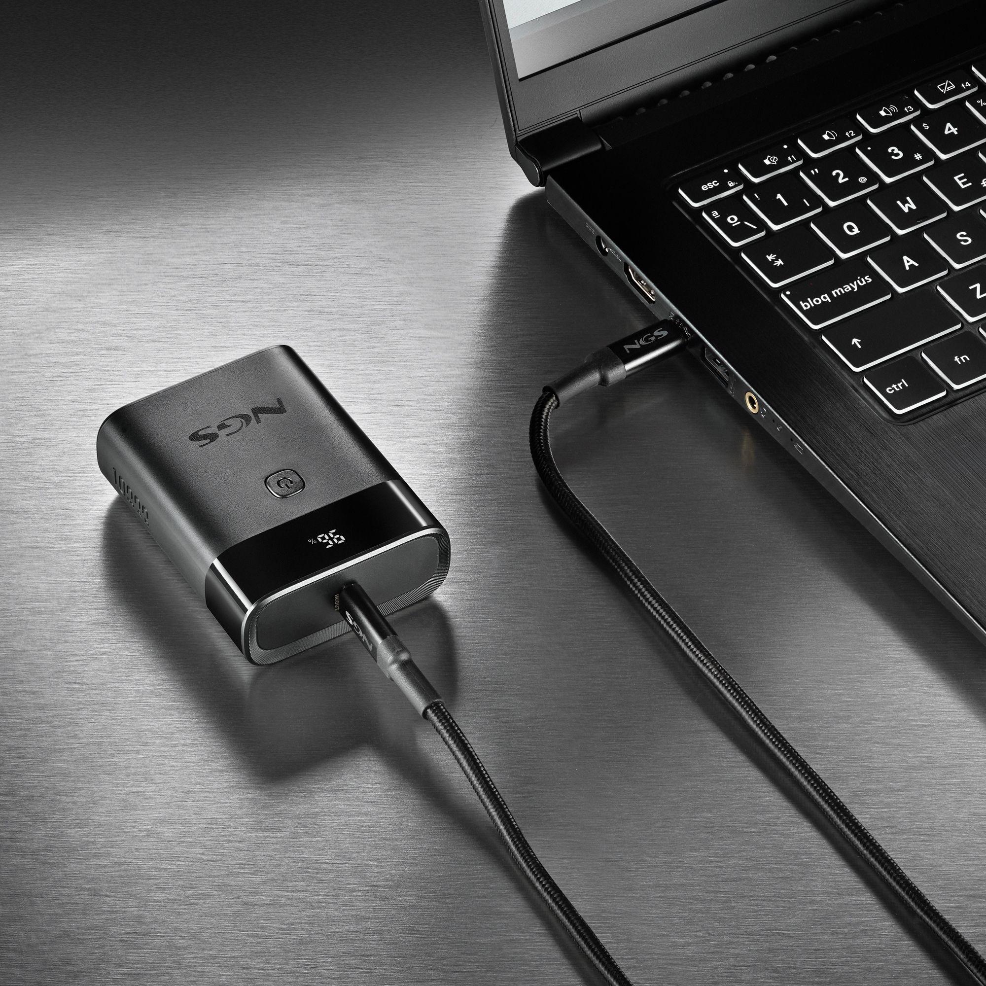 Bateria Externa NGS TWIX10 (Universal - USB-C - Preto), miniatura 4