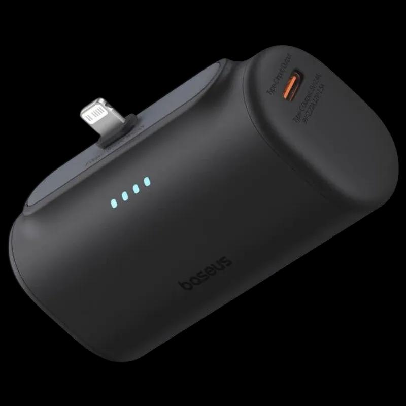 Powerbank BASEUS Compact IP (5000 mAh - 20 W - Lightning - Preto)