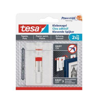 Prego Adesivo Ajustável TESA 77777-00000-00 (2,4 cm - Branco), miniatura 2
