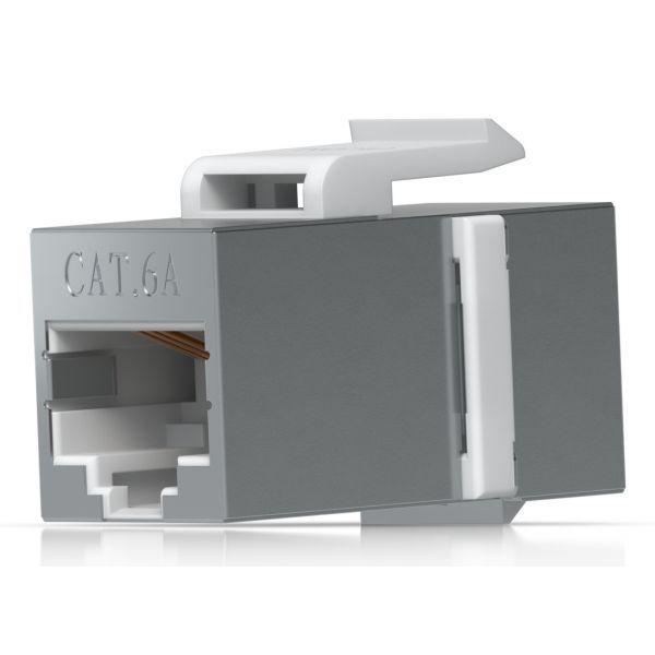 Acoplador Keystone UBIQUITI UACC-Keystone-Coupler-C6A (RJ-45 - Cat6A - Cinzento), miniatura 3