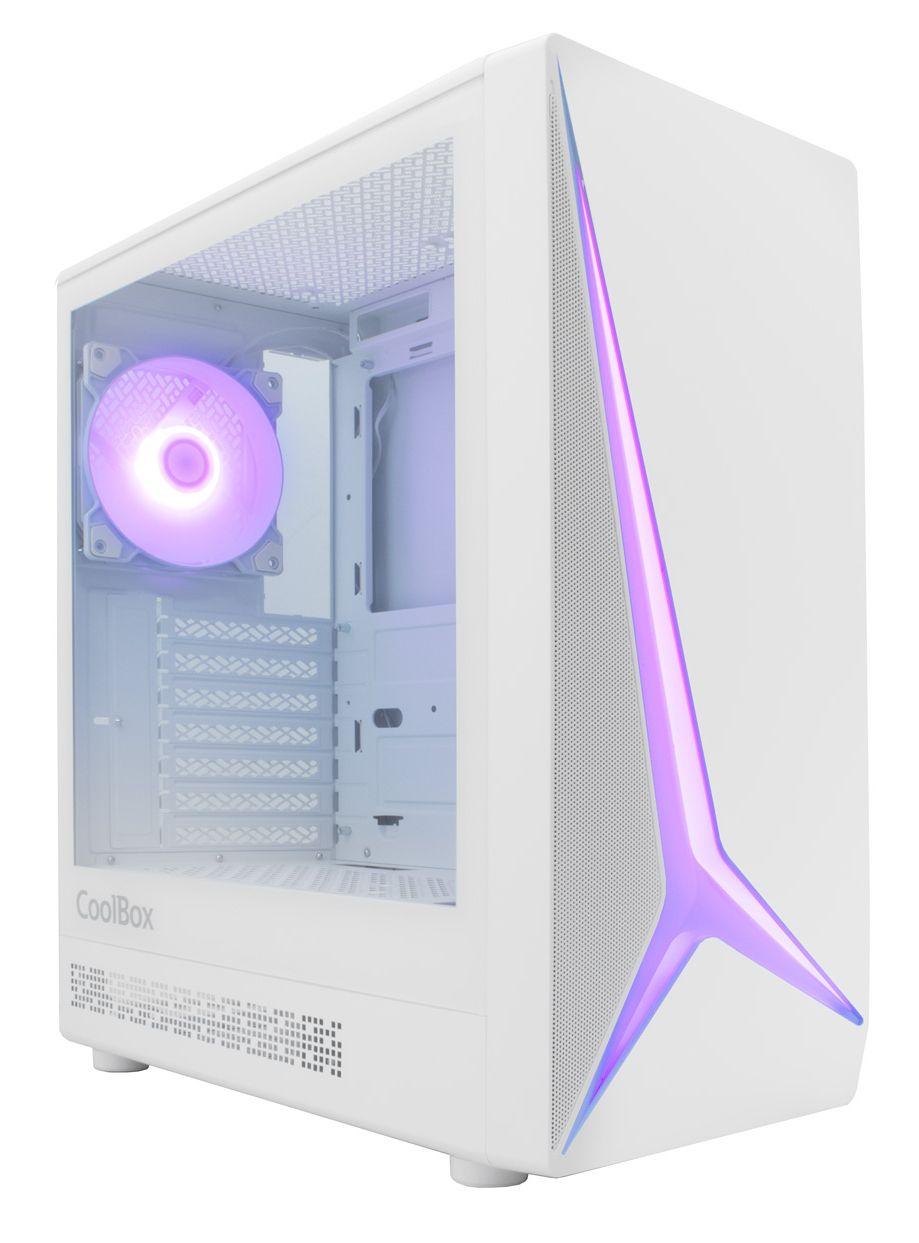 Caixa PC Gaming COOLBOX GA450 Starlight White (ATX, Micro ATX, Mini-ITX - Torre - 16,4 cm - Branco) — miniatura 2
