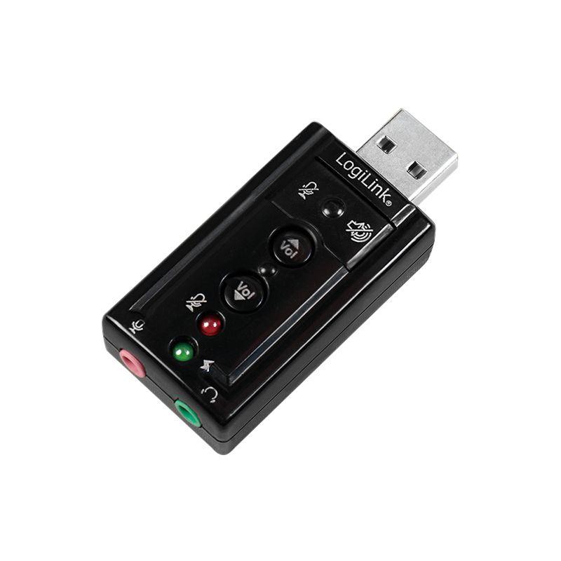 Placa de Som Externa LOGILINK UA0078 (USB 2.0 - Windows XP/Vista/7 - USB-A - Preto) — miniatura 2