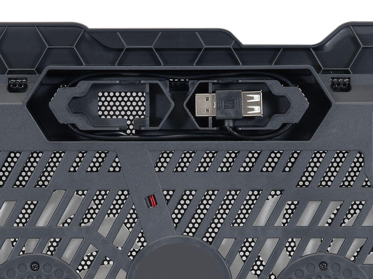 Base de Refrigeração para Portátil CONCEPTRONIC THANA01B (39,6 cm - 1000 RPM - 125 mm - Preto), miniatura 6
