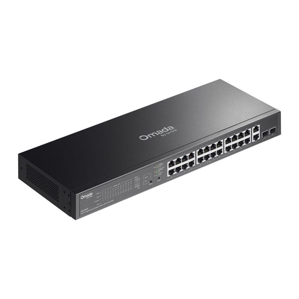 Switch TP-LINK Omada ES228GP (Gigabit Ethernet - 4 MB - 56 Gbit/s - Preto) — miniatura 4