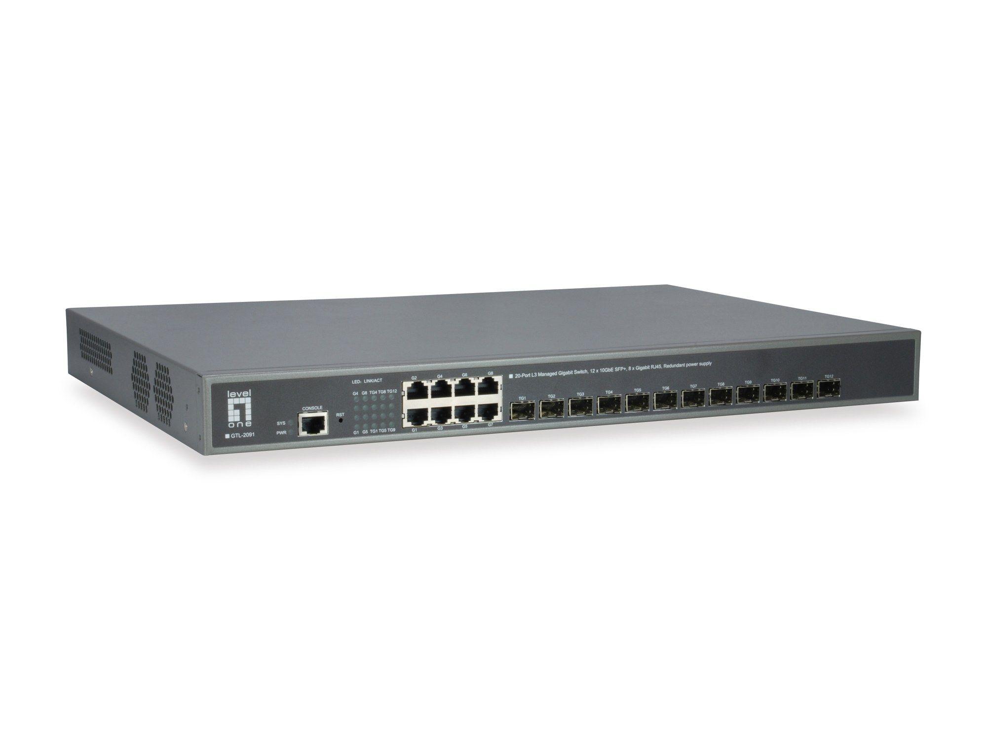 Switch LEVELONE GTL-2091 (Gigabit Ethernet - 10, 100, 1000 Mbit/s - 3 MB - Cinzento), miniatura 6