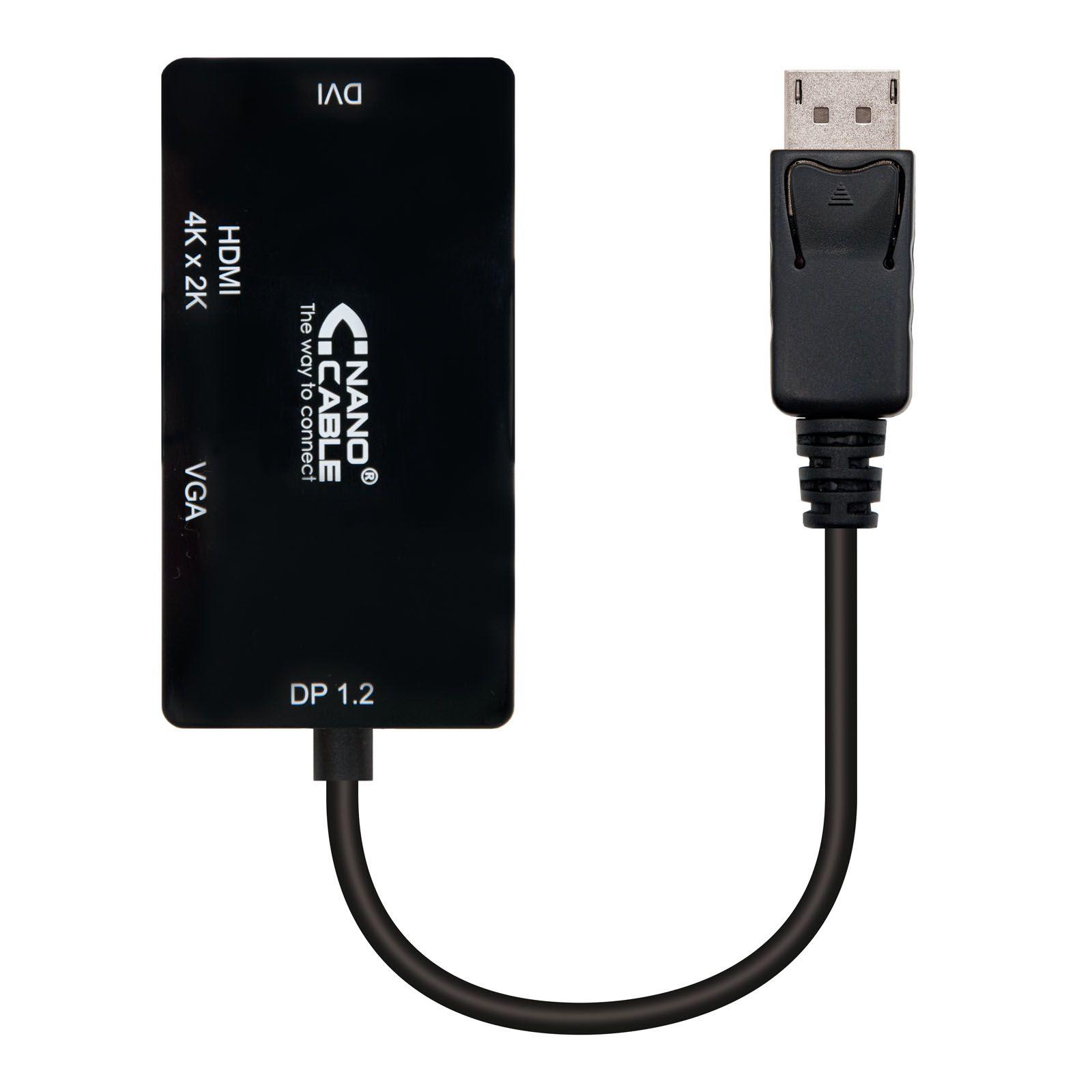 Adaptador NANOCABLE 10.16.3301-BK (0,15 m - Preto)