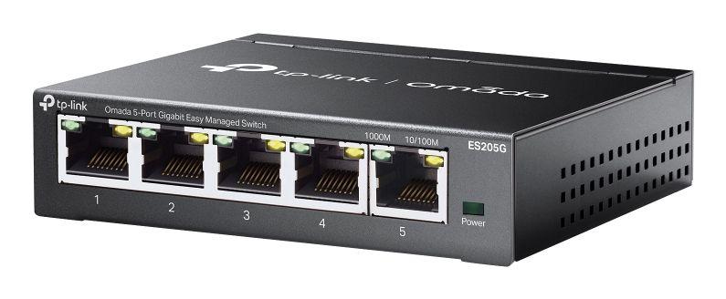 Switch Gerido TP-LINK Omada ES205G (Gigabit Ethernet - 4 MB - 10 Gbit/s - Preto) — miniatura 2