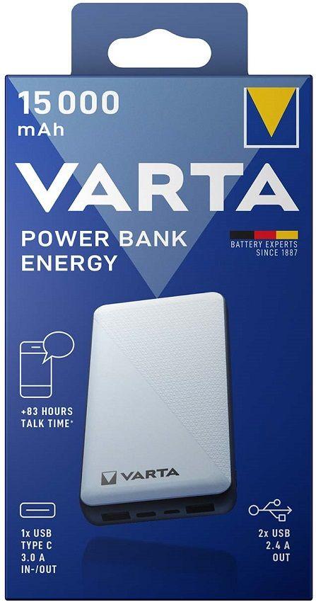 Bateria Externa VARTA Energy 15000 (15000 mAh - 55,5 Wh - USB Type-C - Prateado), miniatura 6
