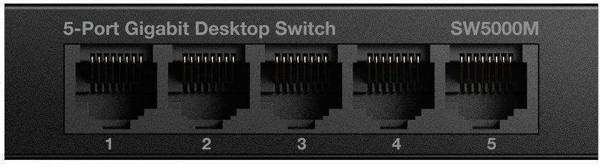 Switch STRONG SW5000M (Gigabit Ethernet - 10 Gbit/s - Preto) — miniatura 3