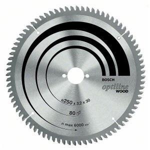 Disco de Serra Circular BOSCH PRO Wood 2608641768 (Madeira - Prateado)