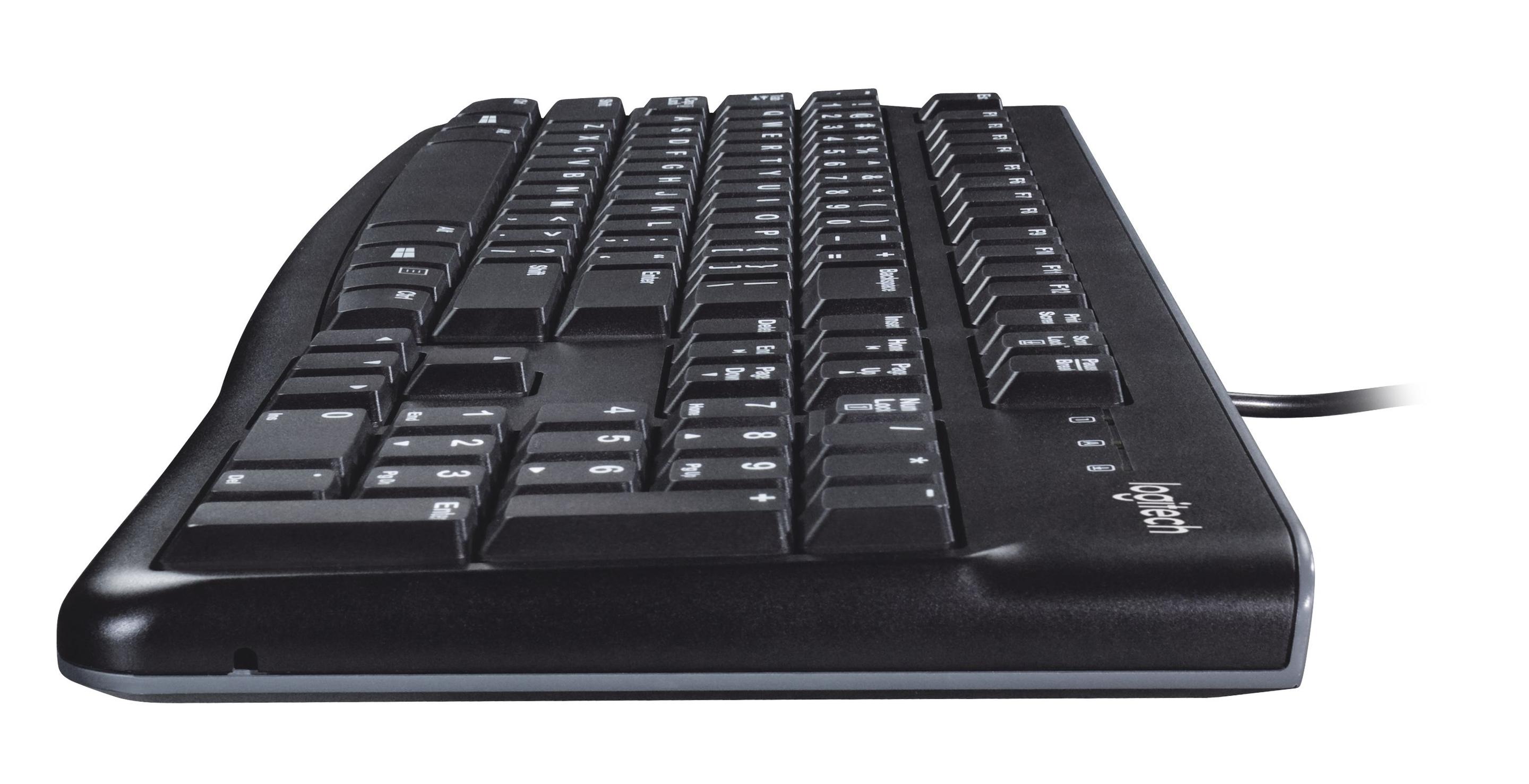 Teclado LOGITECH K120 (Holandês - Tamanho completo - USB - Preto) — miniatura 2