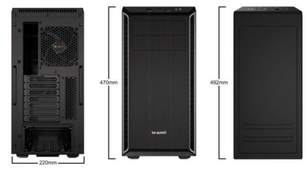 Caixa PC BE QUIET! Pure Base 600 (ATX, micro ATX, Mini-ITX - Midi Tower - Sintéticos ABS, Aço - Preto/Prateado) — miniatura 4