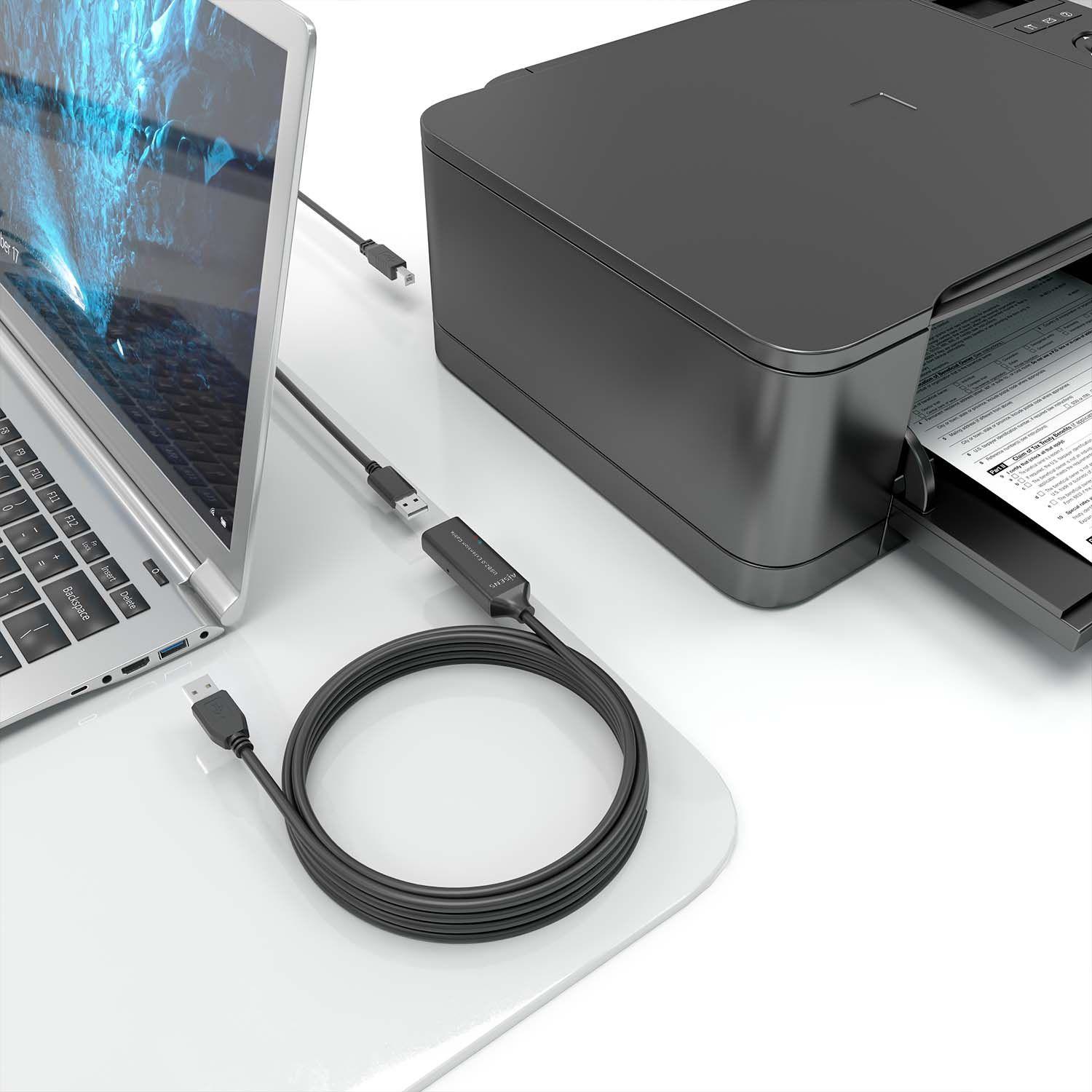 Cabo Prolongador USB AISENS A101-0914 (5 m - USB A - Preto) — miniatura 4