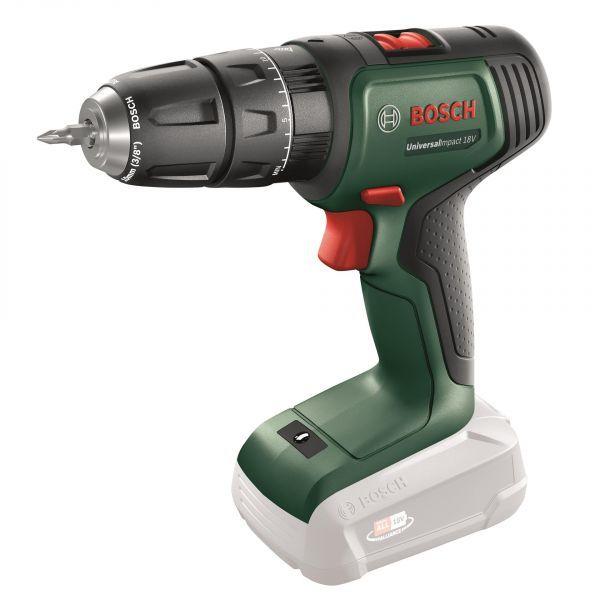 Berbequim com Percussão BOSCH UniversalImpact 18V (18 V - Bateria - Preto/Verde/Vermelho)