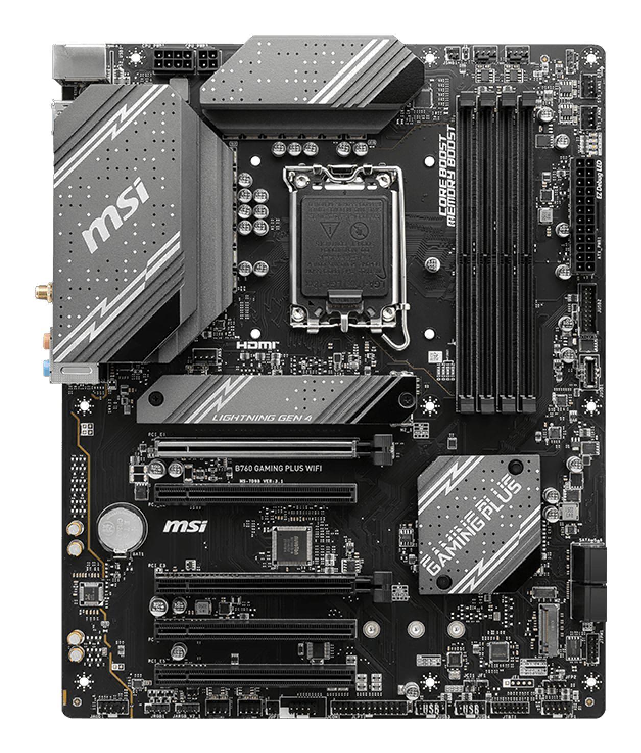 Motherboard MSI B760 GAMING PLUS WIFI (LGA 1700 - ATX - Duplo canal - Preto), miniatura 2