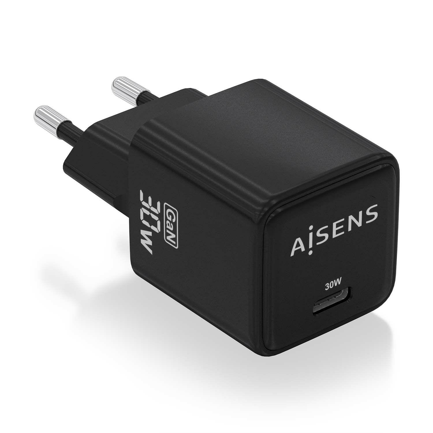 Carregador AISENS ASCH-30W1P036-BK (33 W - 30 W - Preto)