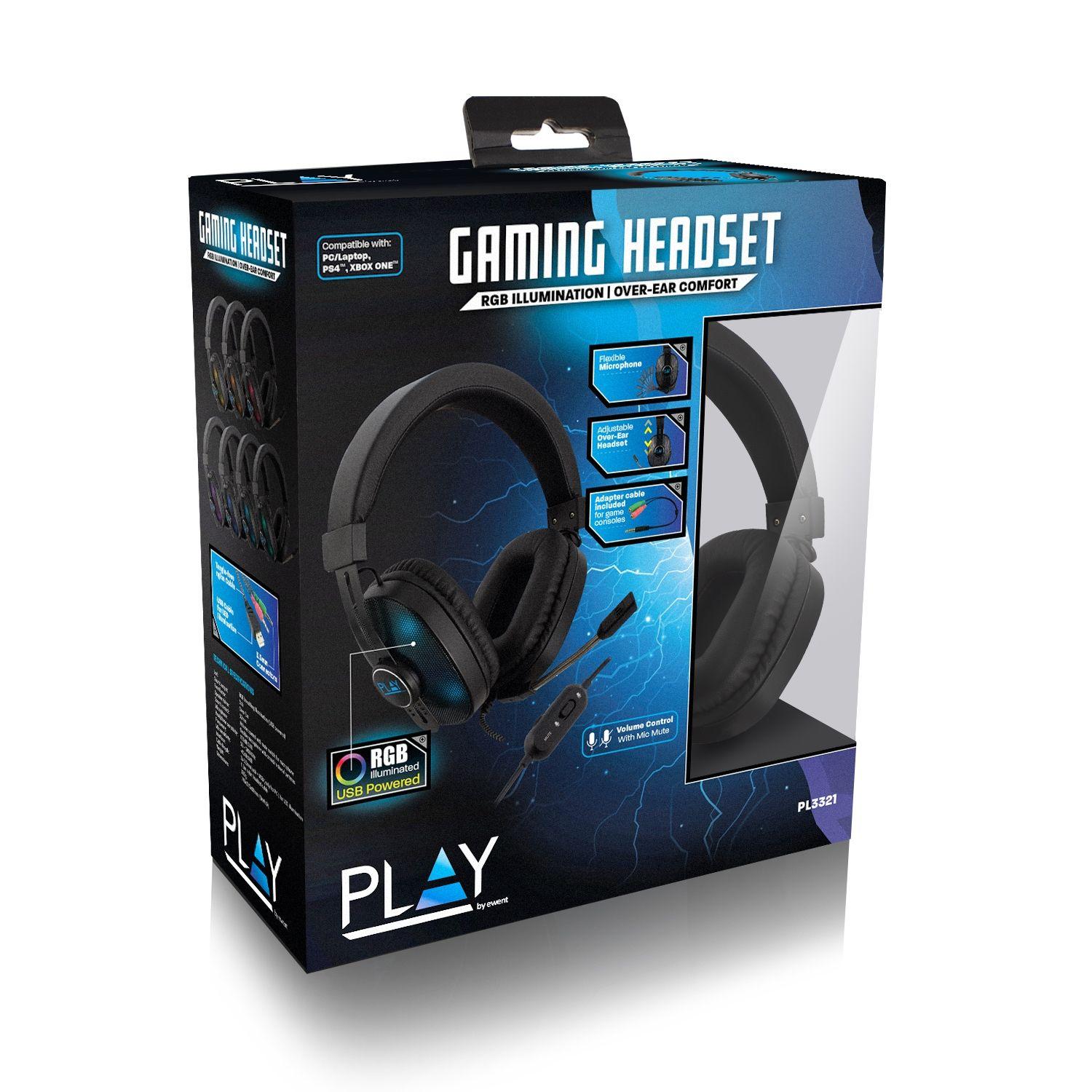 Headset Gaming EWENT PL3321 (Binaural - Com fios - Supra-aural - Preto) — miniatura 8