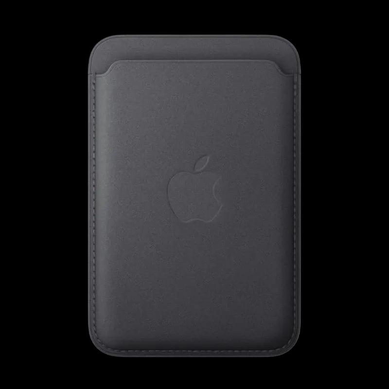 Carteira APPLE FineWoven com MagSafe (iPhone - MagSafe - Tecido entrançado fino - Preto)