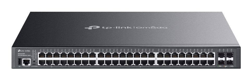Switch de Rede Gerido TP-LINK Omada SG5452XMPP (Gigabit Ethernet - 12 MB - 176 Gbit/s - Preto)