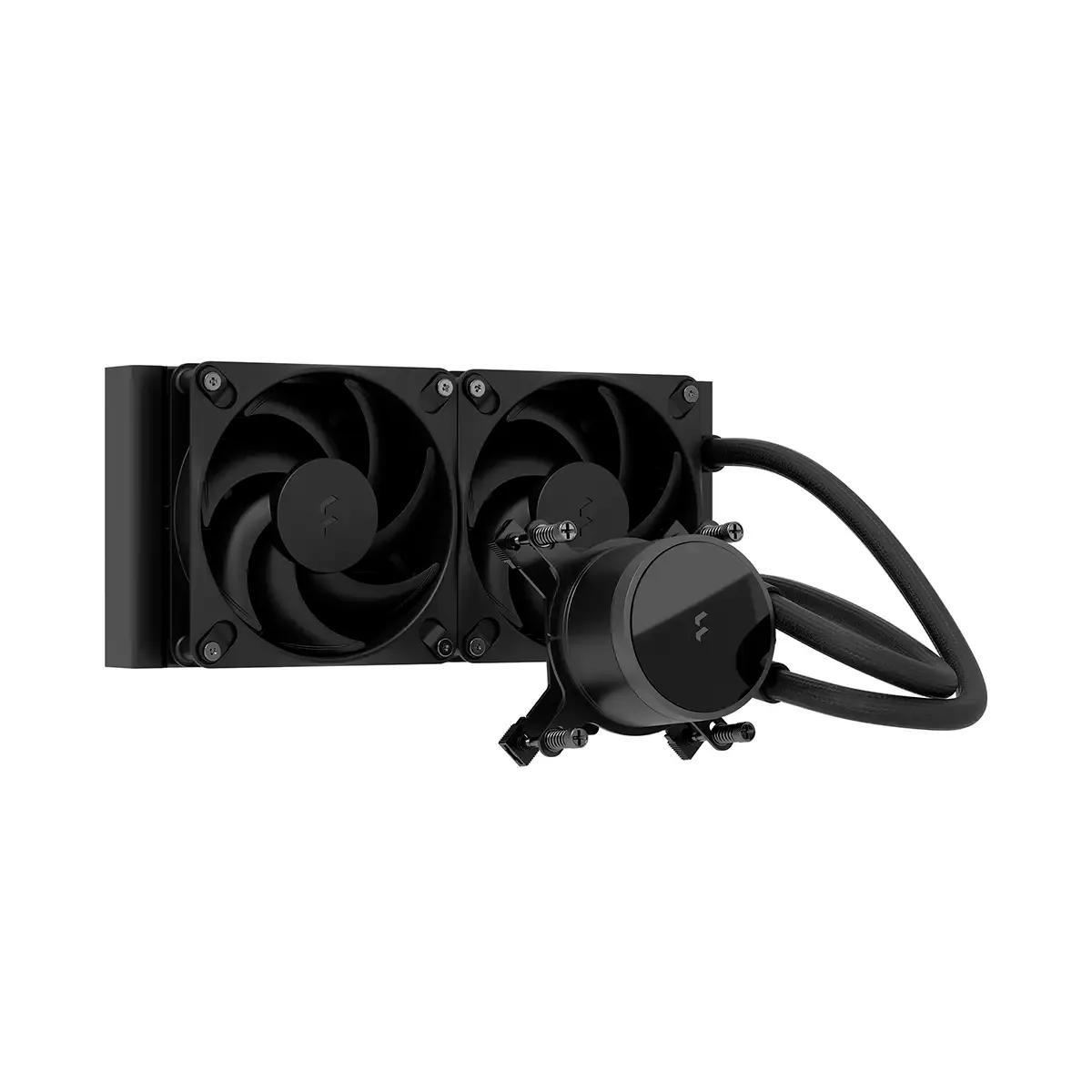 Sistema de Refrigeração Líquida para CPU FRACTAL DESIGN Radius 240 (LGA 1200, AM4 e AM5 - 120 mm - 3400 RPM - Preto)