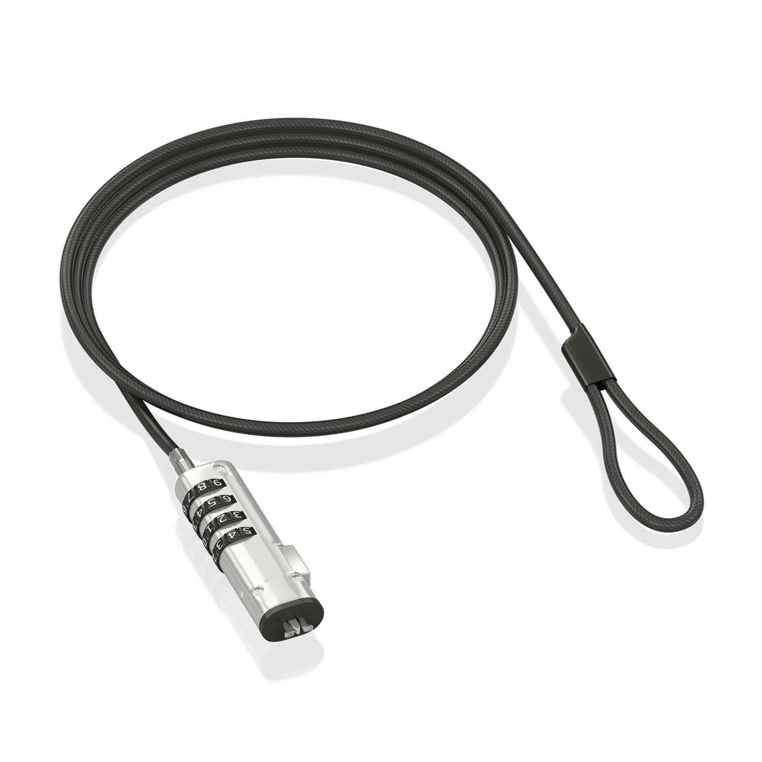 Cabo de Segurança Nano AISENS ASLK-D50N05-BK (Aço - Fecho com combinação - Nano - Preto), miniatura 3