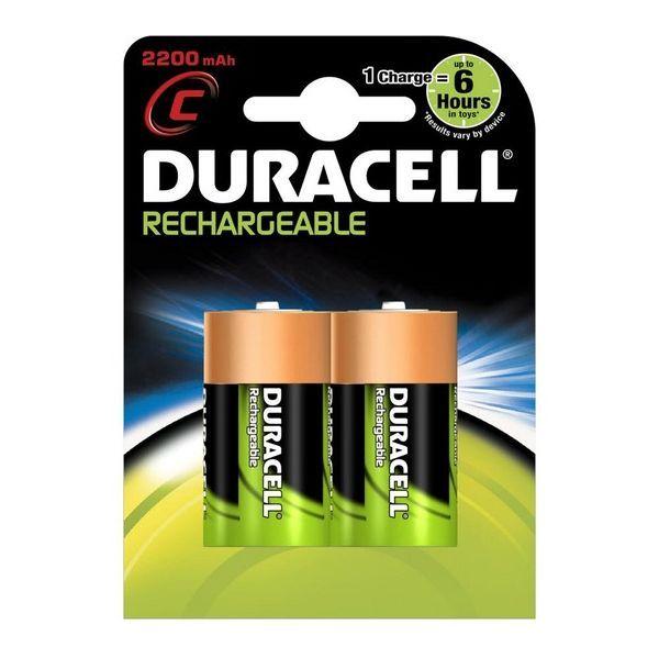 Pilhas Recarregáveis DURACELL C / R14 (Preto) — miniatura 2