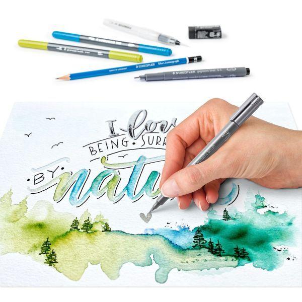 Conjunto de Caligrafia Artística e Aguarela STAEDTLER Design Journey (Multicolorido), miniatura 4