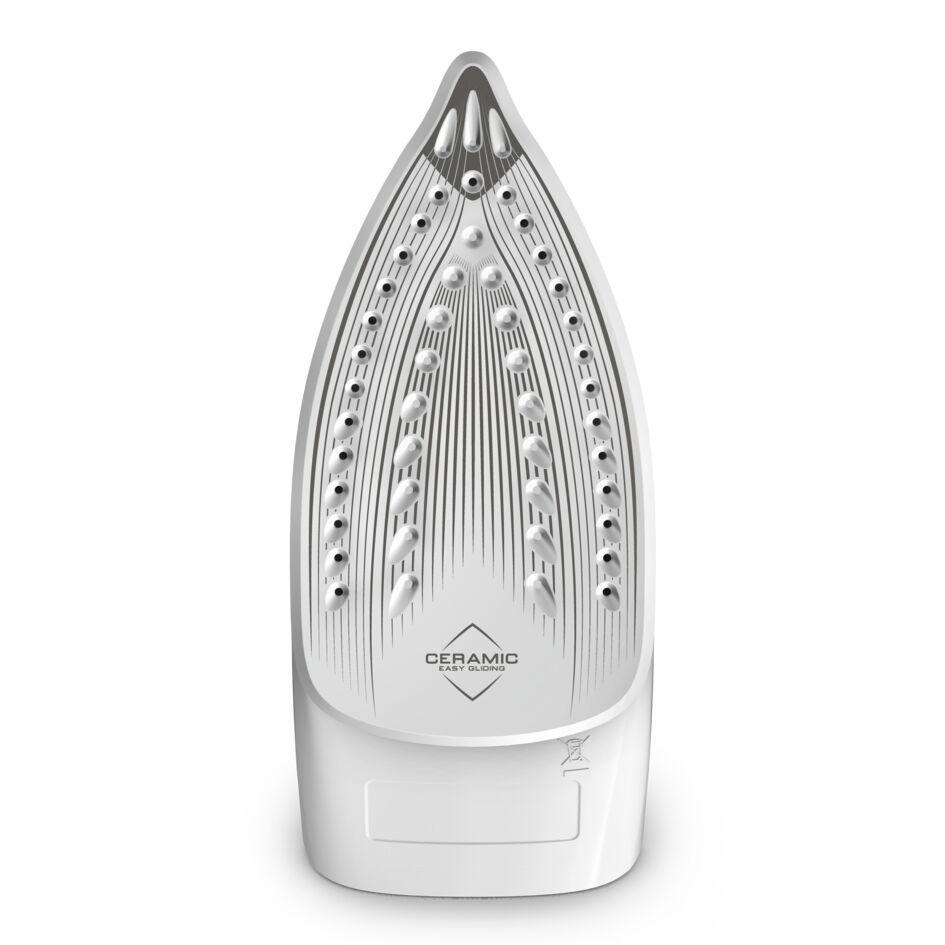 Ferro de Engomar a Vapor TEFAL FV2C41E0 (2000 W - 0,24 l - Base de cerâmica - Azul e Branco), miniatura 3
